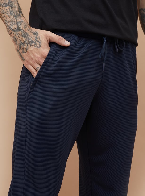 FAME FOREVER ACTIVE Textured Slim Fit Joggers