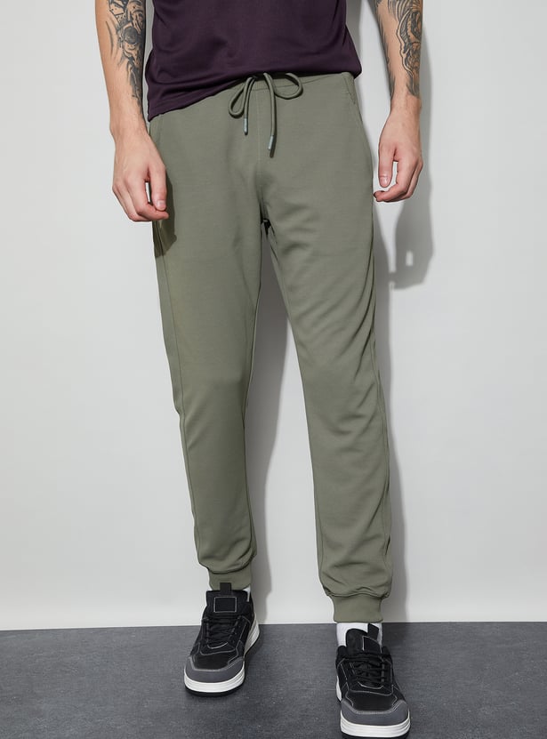FAME FOREVER ACTIVE Textured Slim Fit Joggers