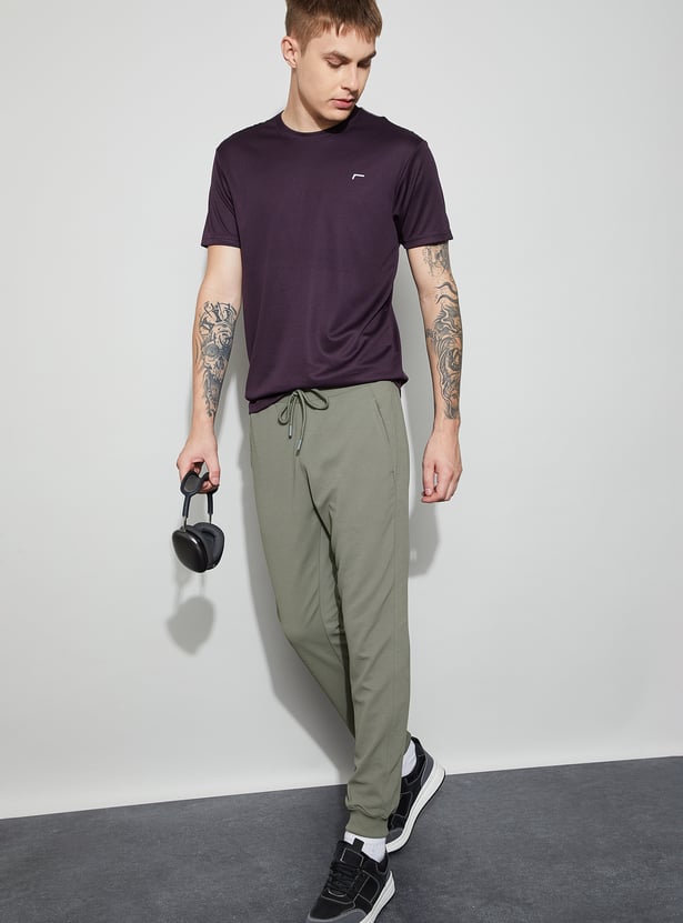 FAME FOREVER ACTIVE Textured Slim Fit Joggers