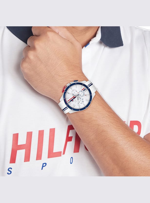 TOMMY HILFIGER Silicone Strap Chronograph Watch - TH1792167W