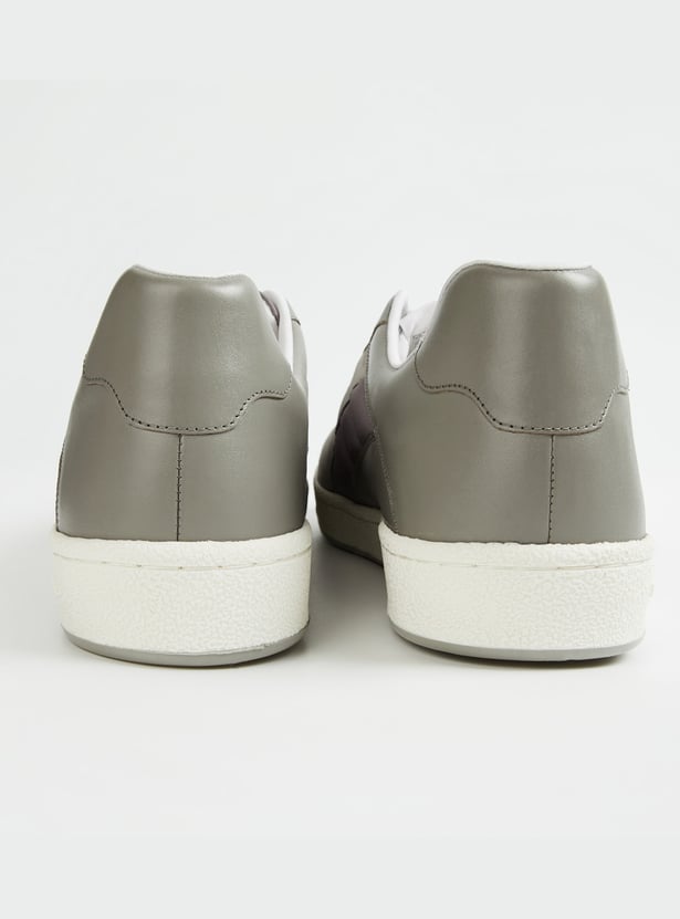 LOUIS PHILIPPE Leather Panelled Sneakers