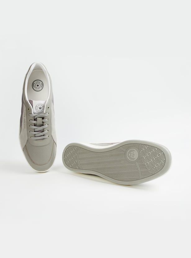 LOUIS PHILIPPE Leather Panelled Sneakers