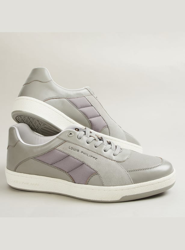 LOUIS PHILIPPE Leather Panelled Sneakers