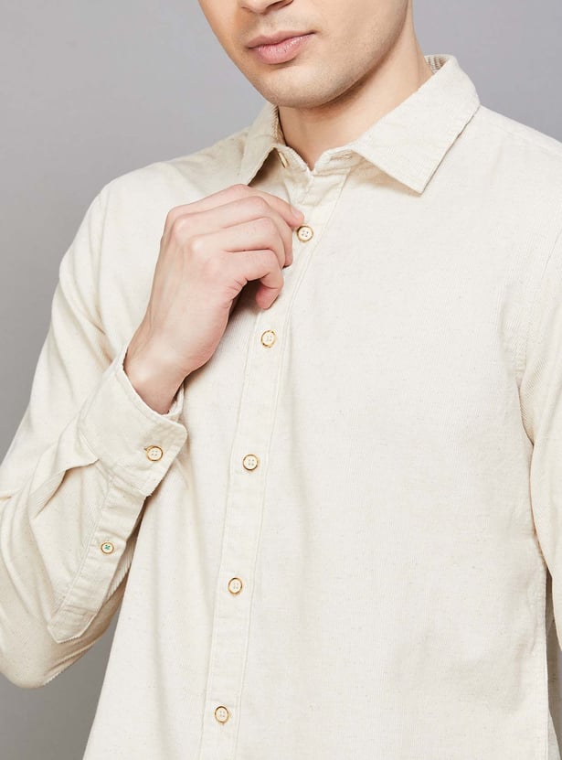UNITED COLORS OF BENETTON Corduroy Regular Fit Shirt