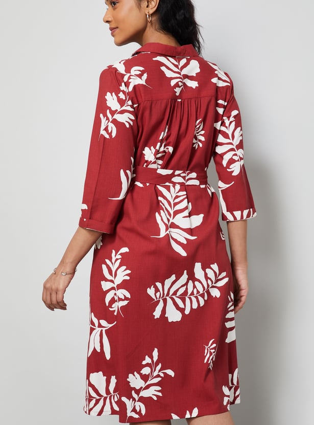 COLOUR ME Printed Shirt Dress