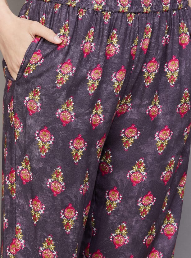 W Printed Straight Kurta Set