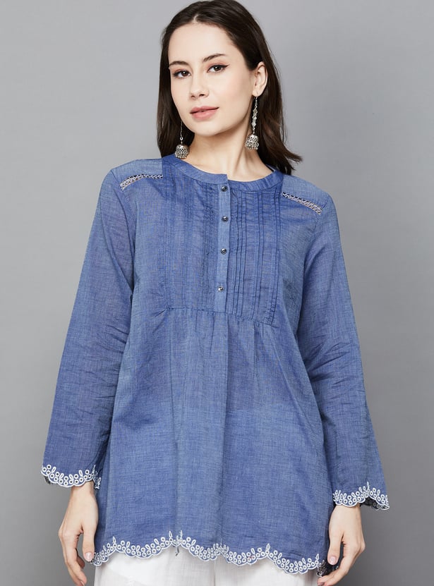 W Self Design Top
