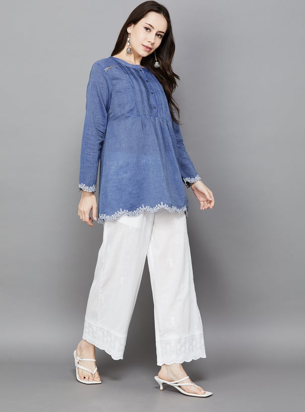 W Self Design Top