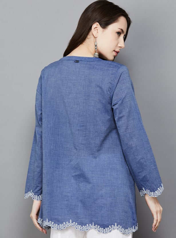 W Self Design Top