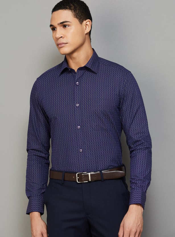 LOUIS PHILIPPE Checked Regular Fit Formal Shirt