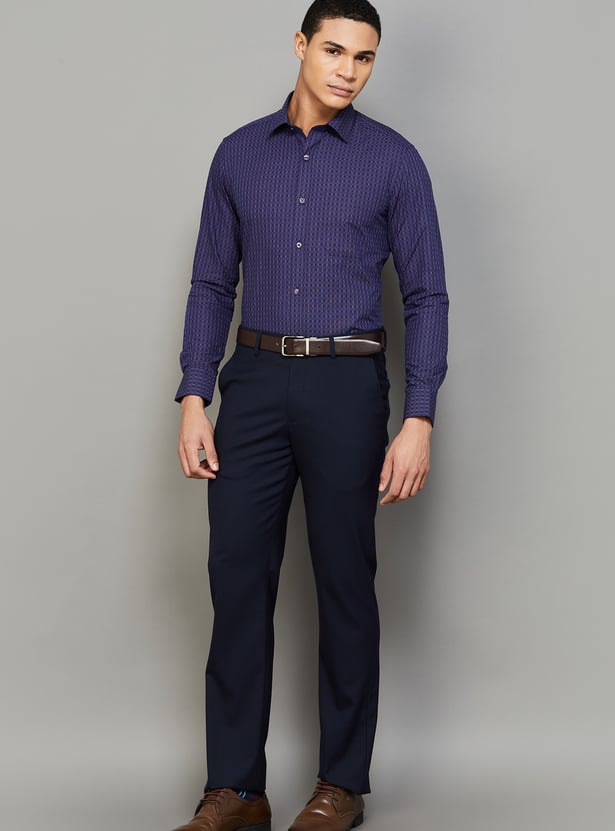 LOUIS PHILIPPE Checked Regular Fit Formal Shirt