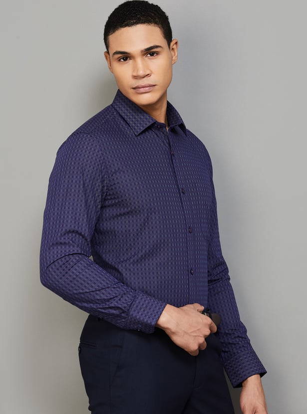 LOUIS PHILIPPE Checked Regular Fit Formal Shirt