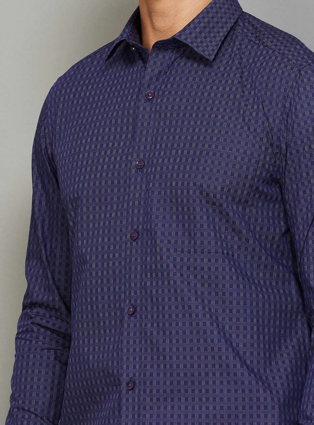 LOUIS PHILIPPE Checked Regular Fit Formal Shirt