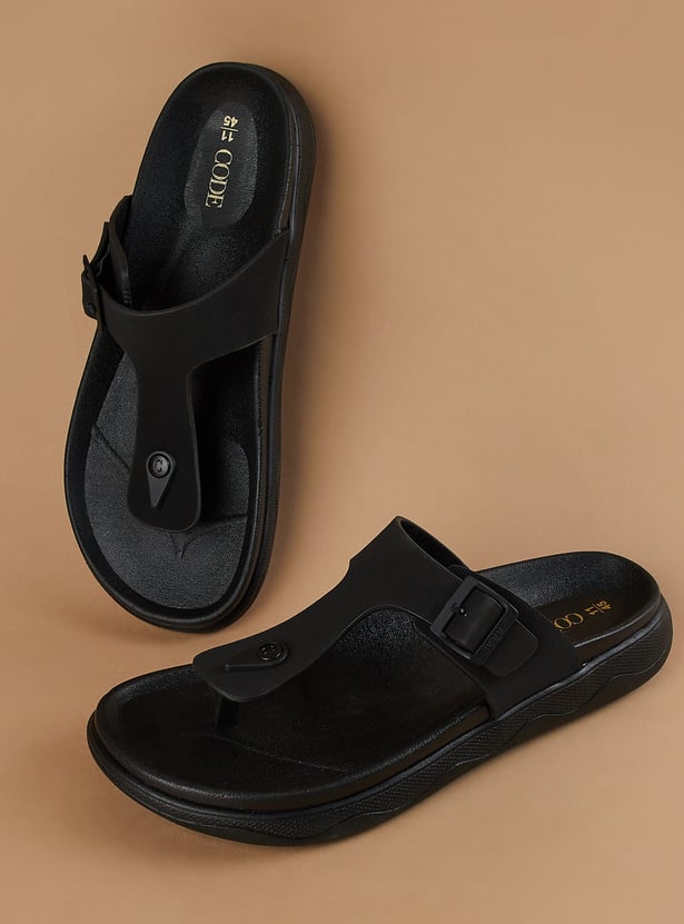 CODE Solid T-strap Flip Flops