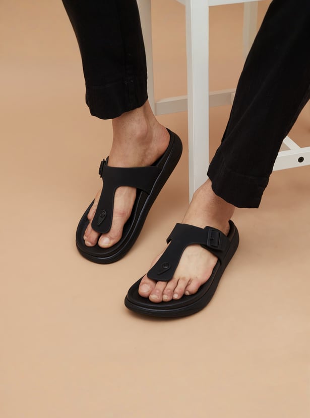 CODE Solid T-strap Flip Flops