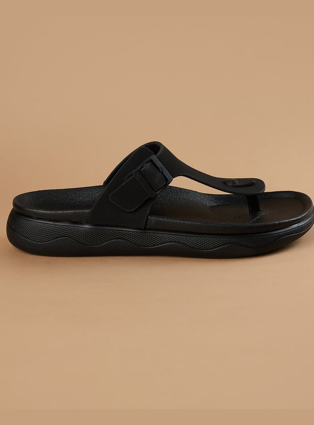 CODE Solid T-strap Flip Flops