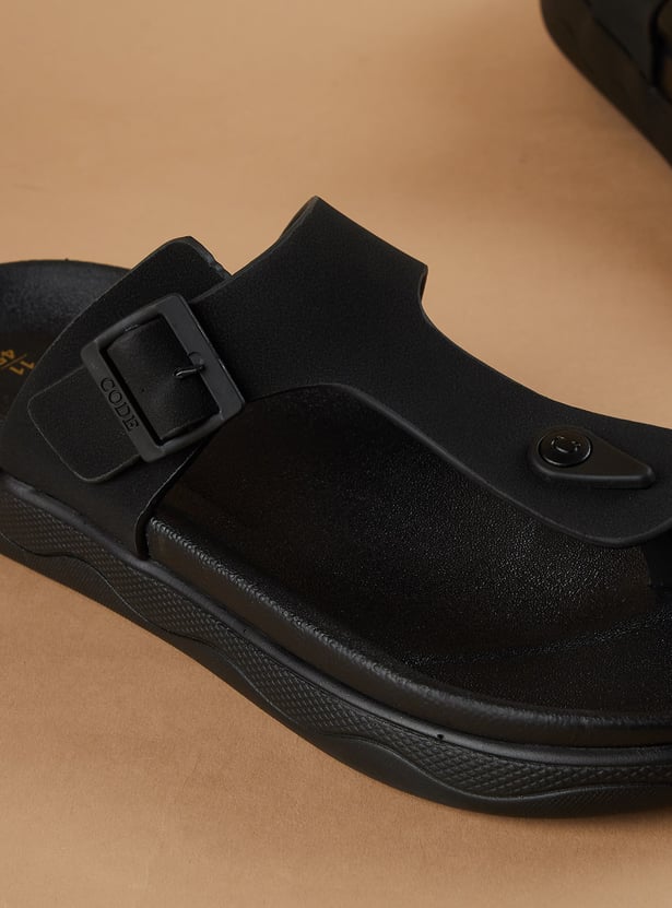 CODE Solid T-strap Flip Flops