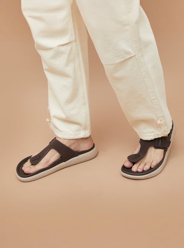 CODE Solid T-strap Flip Flops