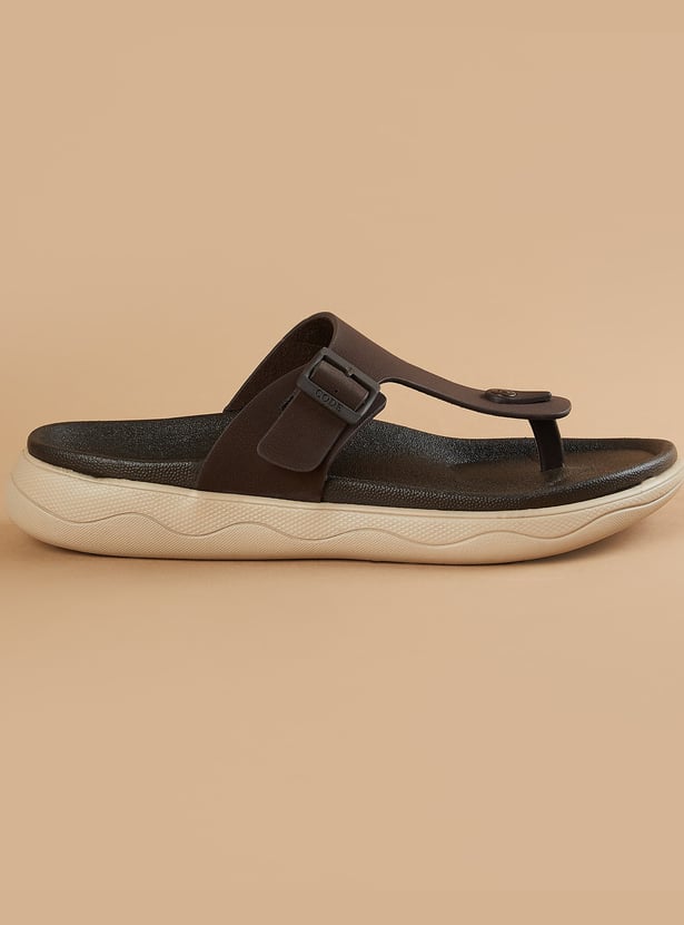 CODE Solid T-strap Flip Flops