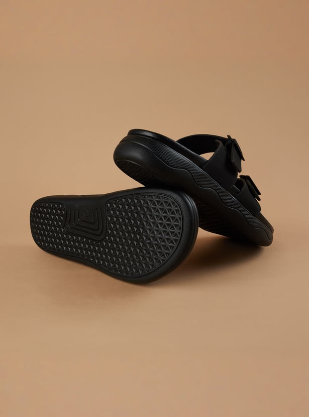 CODE Buckle-Detailed Sandals
