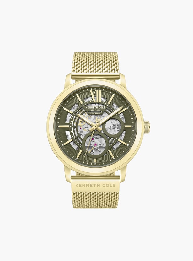KENNETH COLE Aurora Stainless Steel Skeleton Analog Watch - KCWGY0081203MNW