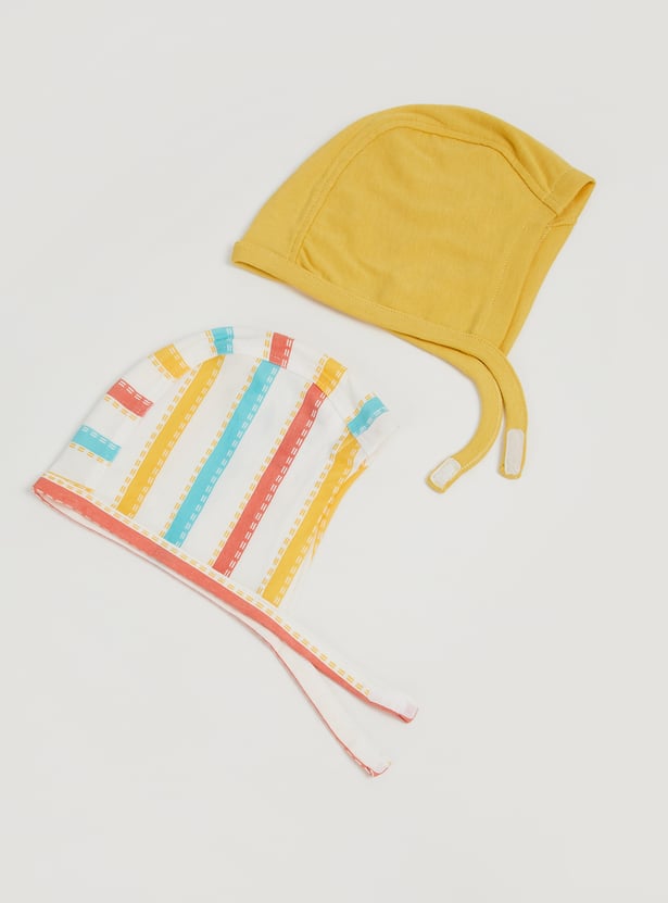 FS MINI KLUB Girls Assorted Beanies - Pack of 2