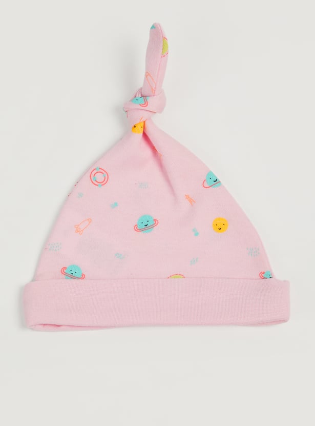 FS MINI KLUB Girls Assorted Beanies - Pack of 2
