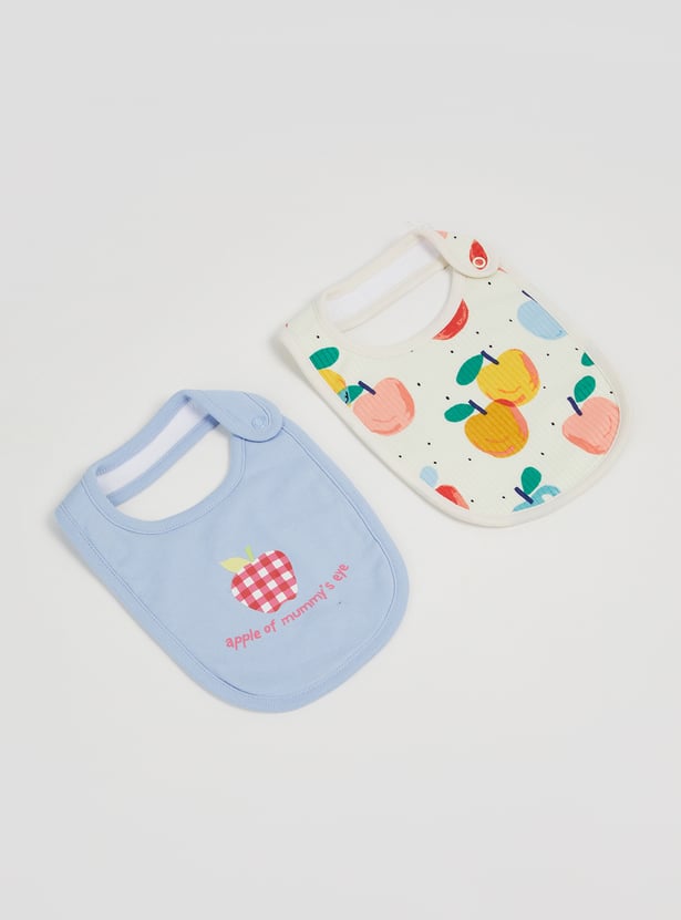 FS MINI KLUB Girls Printed Bibs - Pack of 2