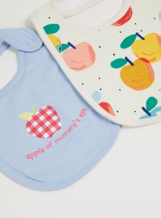 FS MINI KLUB Girls Printed Bibs - Pack of 2