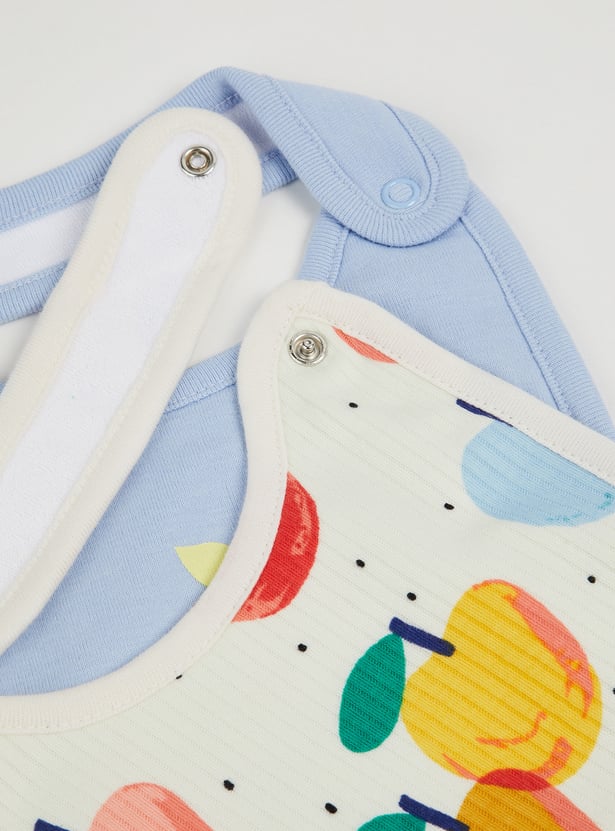 FS MINI KLUB Girls Printed Bibs - Pack of 2