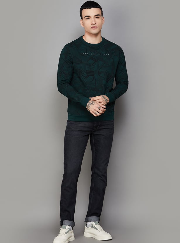 LP JEANS Dark-Washed Slim Straight Jeans
