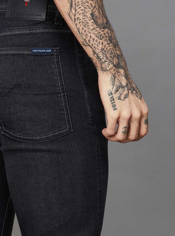 LP JEANS Dark-Washed Slim Straight Jeans