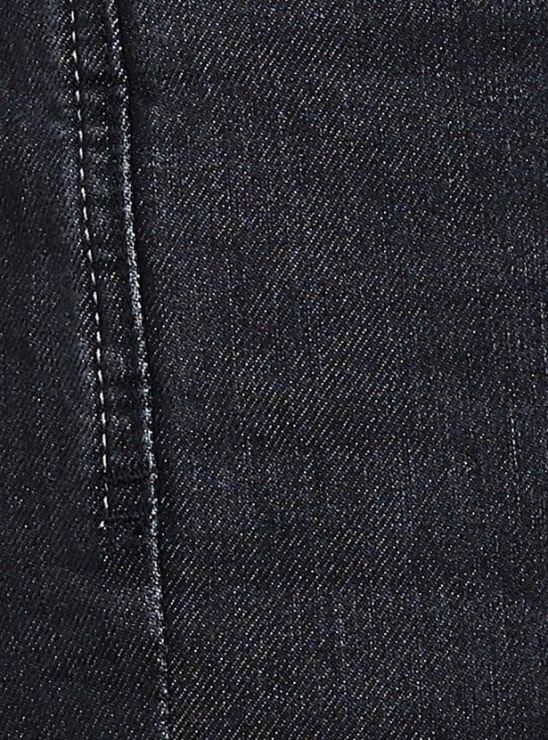 LP JEANS Dark-Washed Slim Straight Jeans
