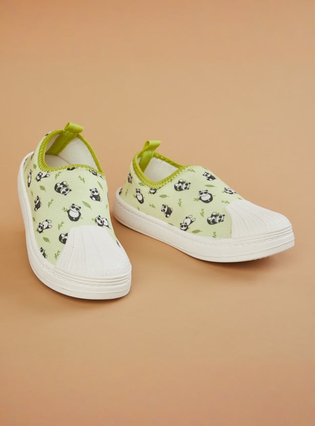 FAME FOREVER Printed Slip-On Sneakers