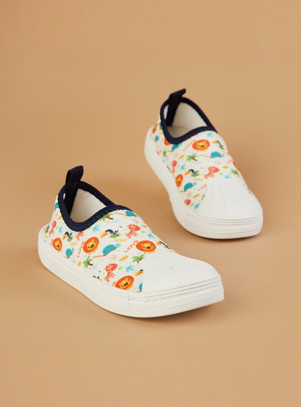 FAME FOREVER Printed Slip-On Sneakers