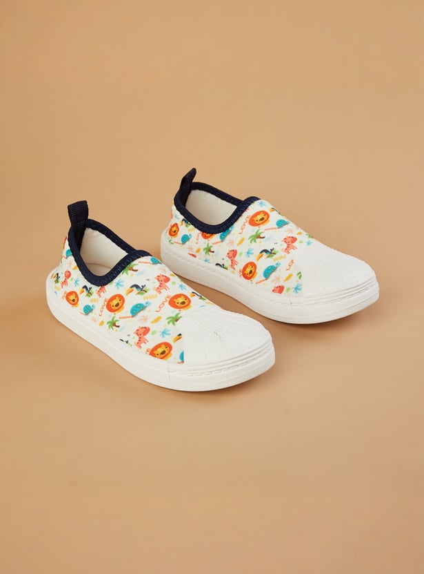 FAME FOREVER Printed Slip-On Sneakers