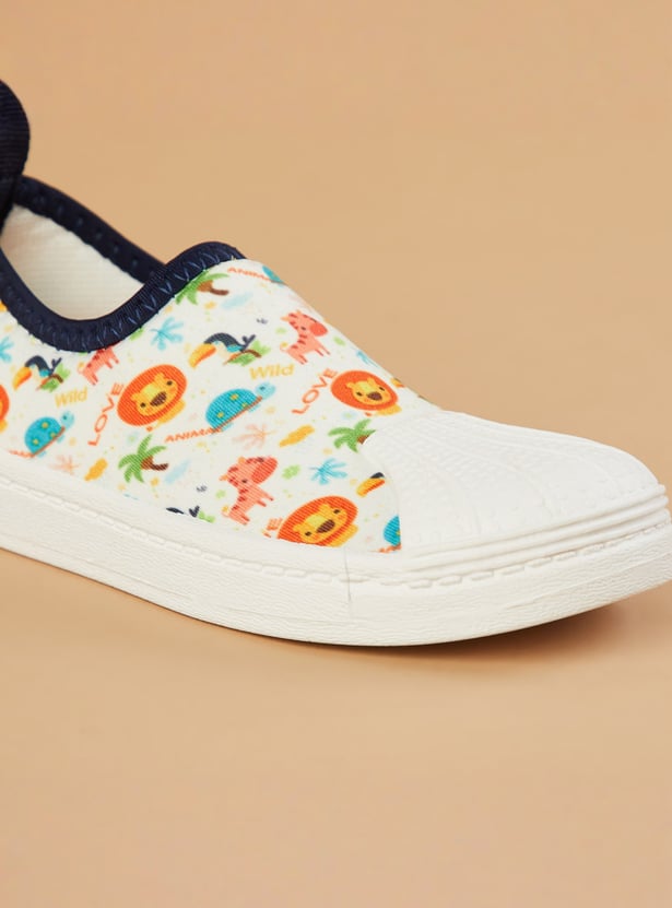 FAME FOREVER Printed Slip-On Sneakers