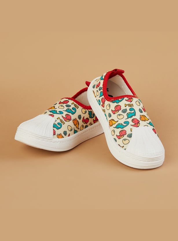FAME FOREVER Boys Dinosaur Print Sip-On Shoes