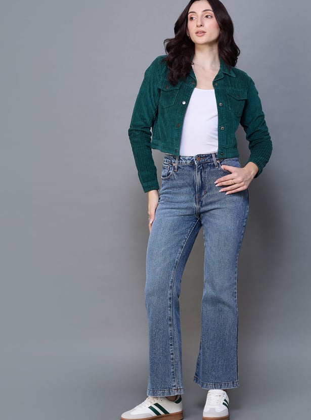 XPOSE Washed Flared Jeans