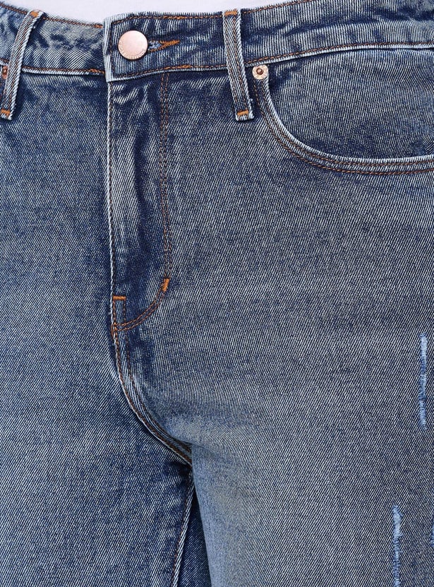 XPOSE Washed Flared Jeans
