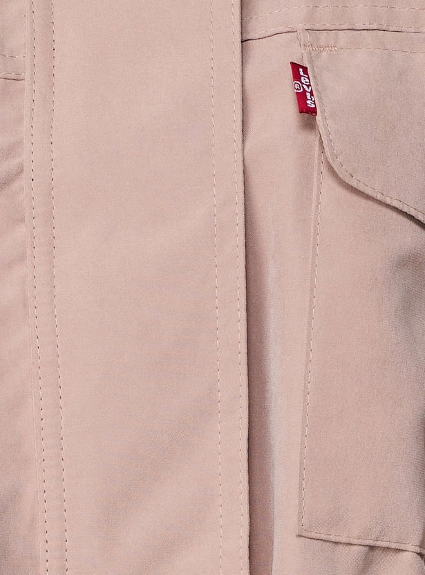 LEVI'S Solid Cropped Jacket