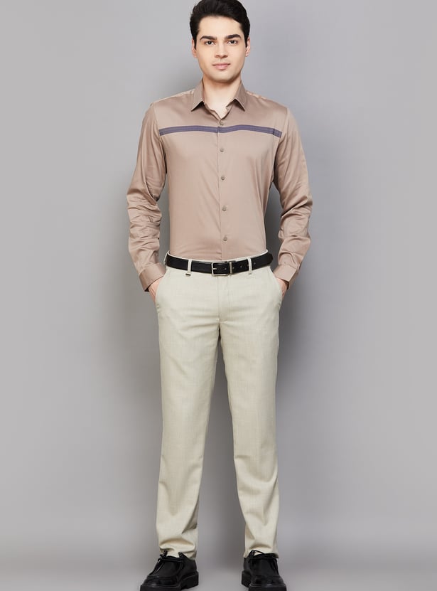 LOUIS PHILIPPE Striped Super Slim Formal Shirt