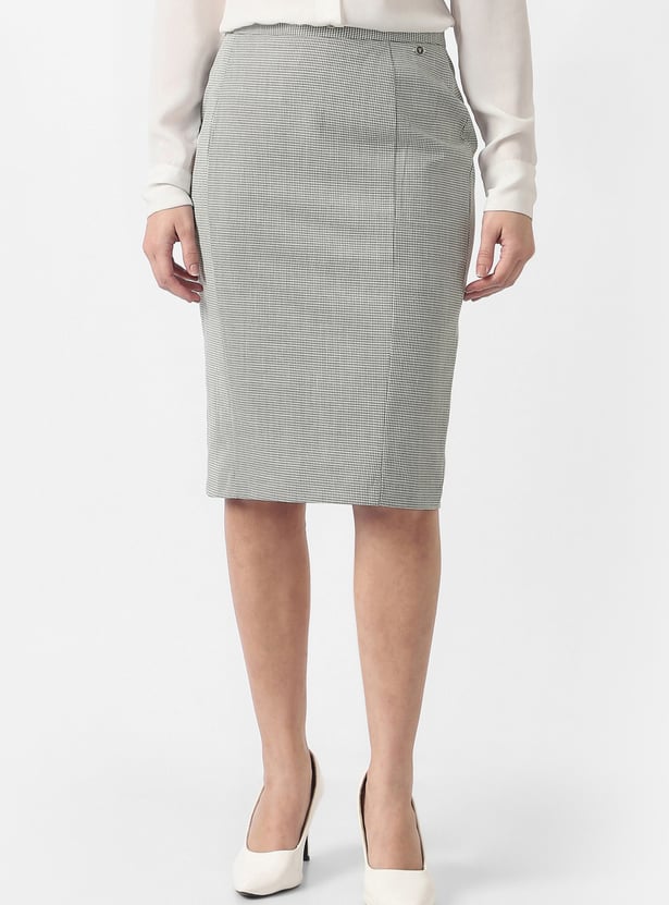 VAN HEUSEN Houndstooth Pencil Skirt