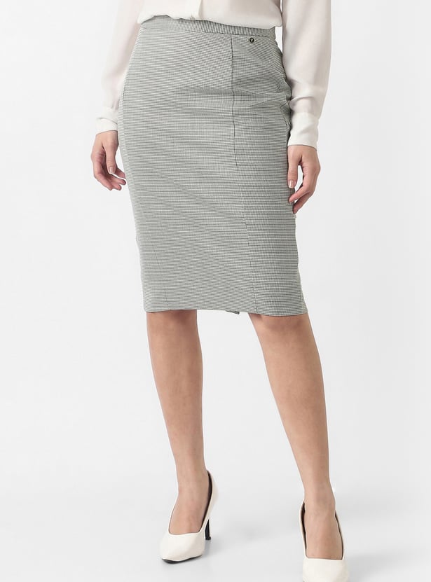 VAN HEUSEN Houndstooth Pencil Skirt