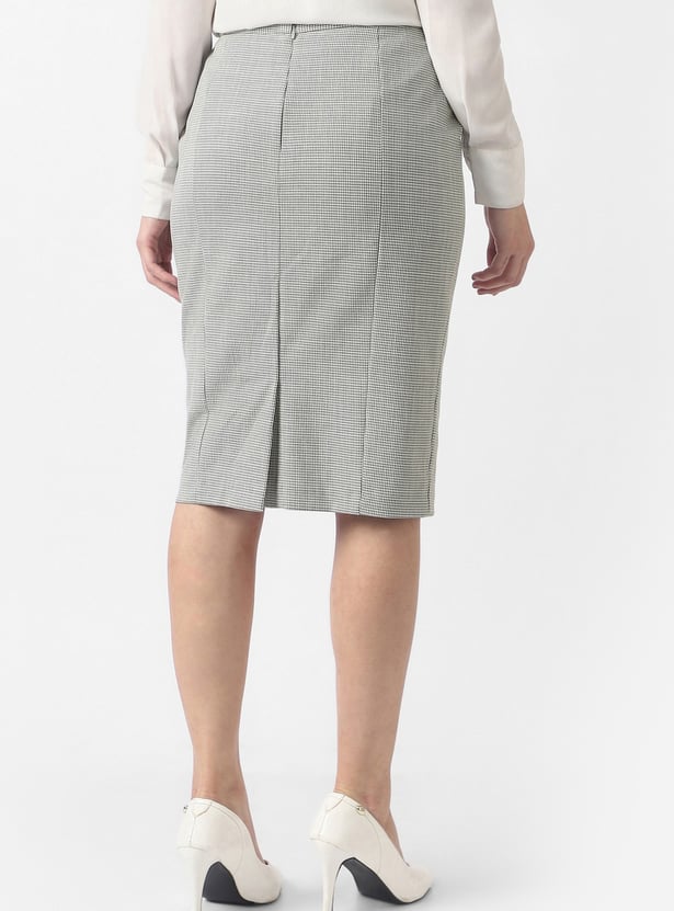 VAN HEUSEN Houndstooth Pencil Skirt