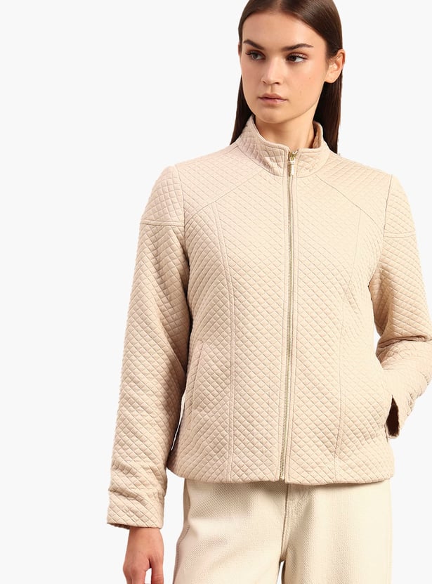 VERO MODA Quilted Front Open Jacket