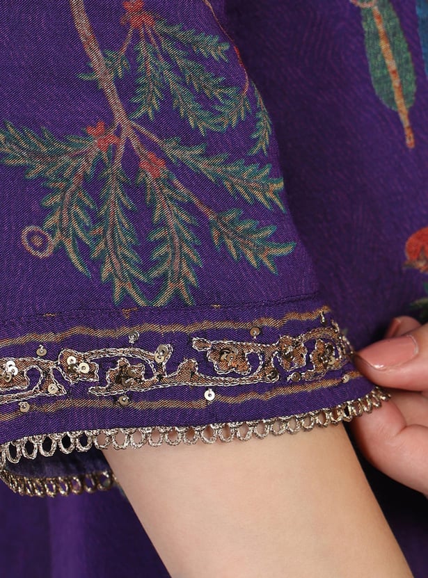 W Floral Print Straight Kurta