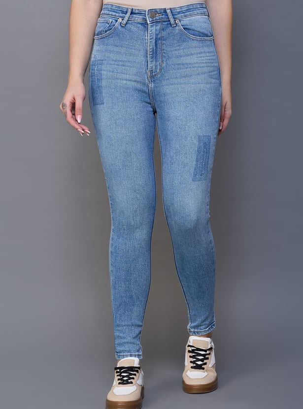 XPOSE Stonewashed Slim Fit Jeans