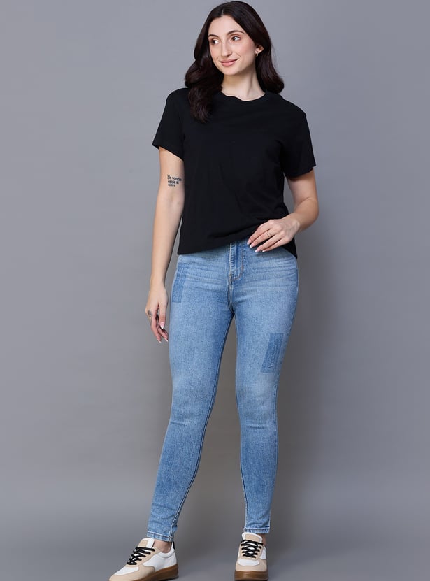 XPOSE Stonewashed Slim Fit Jeans