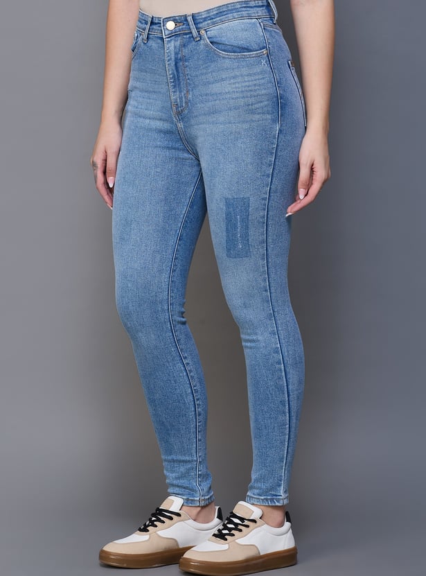 XPOSE Stonewashed Slim Fit Jeans